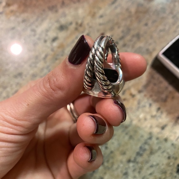 David Yurman 14mm Albion with diamonds ring - Picture 3 of 7